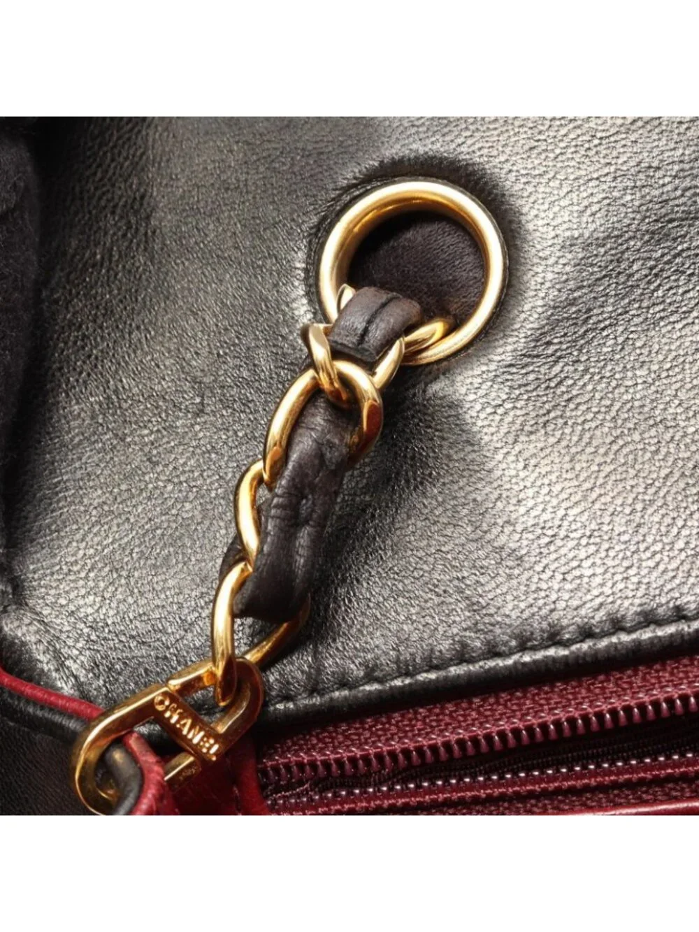Chanel Shoulder Bag Quilted Diana Flap Black Lambskin Chain